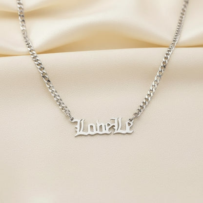 Custom Stainless Steel Name Necklace for Men