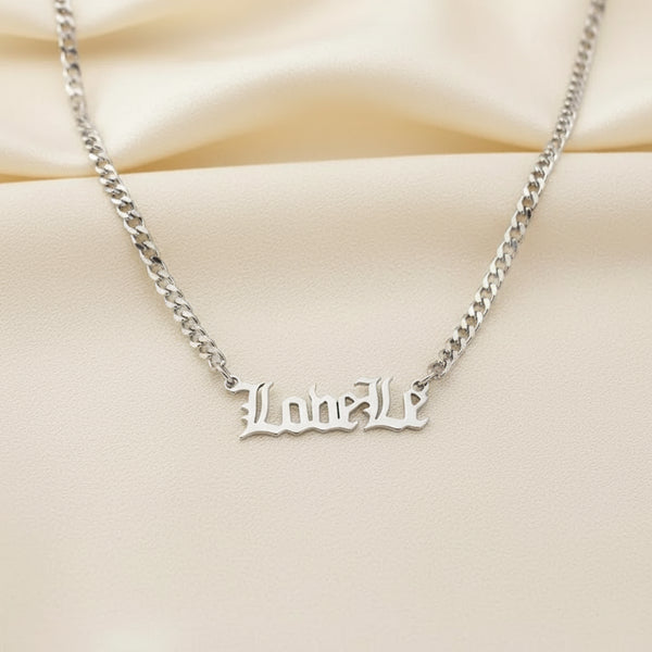 Custom Stainless Steel Name Necklace for Men