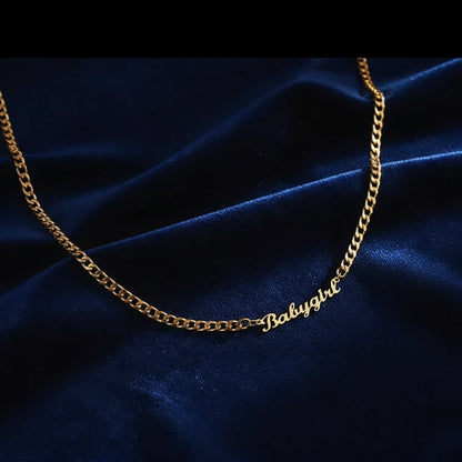 Custom Stainless Steel Name Necklace for Men